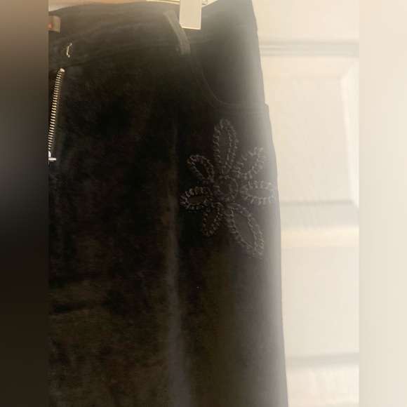 Daniel leather vintage suede pants with crochet and embroidery detail… size 6 - Picture 2 of 5